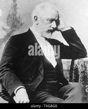 Peter Ilich Tchaikovsky, il compositore russo Foto Stock