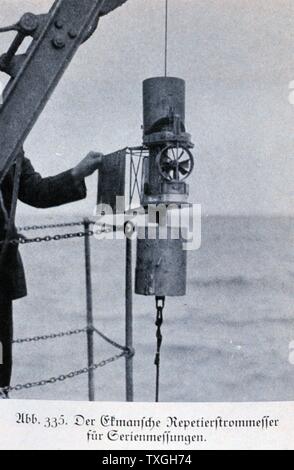 Fotografia scattata durante la spedizione di meteore da F. Spiess. Il tedesco della Atlantic expedition. Datata 1927 Foto Stock