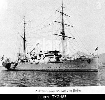 Fotografia scattata durante la spedizione di meteore da F. Spiess. Il tedesco della Atlantic expedition. Datata 1927 Foto Stock