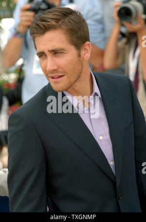 Jake Gyllenhall assiste una foto chiamata per "Zodiaco" Sulla Terrasse Riviera al sessantesimo Cannes Film Festival di Cannes, Francia il 17 maggio 2007. (UPI foto/Christine masticare) Foto Stock