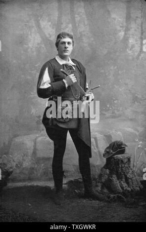 George Alexander (1858-1918) l'attore inglese-manager. Alexander come Orlando in Shakespeare 'come piace a te". Ha trascorso alcuni anni in Henry Irving è un'azienda. Presentato Oscar Wilde "Lady Windermere ventola dell' (1892) e Pinero 'la seconda onorevole Tanqueray'. Considerato avant-garde. Foto Stock