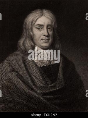 Thomas Sydenham (1624-1689) medico inglese nato a Wynford Eagle, Dorset. Nella sua pratica medica ha separato Scarlatina da morbillo, ha reso popolare di utilizzare dei Gesuiti (corteccia di China) nel trattamento delle febbri, e rilanciato la pratica Hippocratic di osservazione. Da 'La galleria di ritratti', Vol V, da Carlo Knight (Londra, 1835). Incisione. Foto Stock