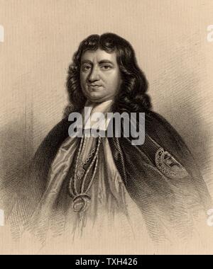 Gilbert Burnett (1643-1715) Scottish teologo e storico. Un brillante linguista, come pure la sua nativa inglese, parlava fluentemente olandese, francese, latino, greco ed ebraico. Sul volo di Giacomo II, è stato nominato Vescovo di Salisbury da William III. Autore di "Storia della propria epoca" (London, 1723). Incisione da 'un Dizionario biografico di eminenti Scotsmen' da Thomas Thomson (1870). Foto Stock