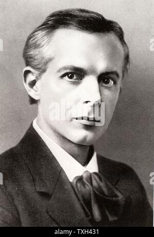 Bela Viktor Janos Bartok (1881-1845) ungherese del compositore e pianista, e collezionista di paesi dell Europa orientale e del Medio Oriente la musica folk. I mezzitoni dopo una fotografia. Foto Stock