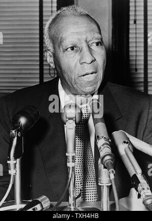 Asa Philip Randolph, prominente America africana attivista e leader dei diritti civili. Foto Stock