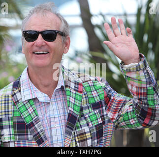 Bill Murray arriva a un photocall per il film "oonrise unito" durante il sessantacinquesimo annuale internazionale di Cannes Film Festival di Cannes, Francia il 16 maggio 2012. UPI/David Silpa Foto Stock