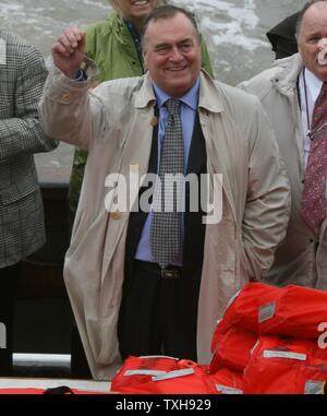 Signore Prescott (John Prescott) ex vice leader del partito laburista a Liverpools Albert Dock credit Ian Fairbrother/Alamy Stock Foto Foto Stock