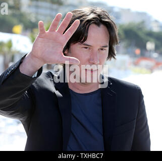 Keanu Reeves arriva a una foto chiamata per il film "di Tai Chi' durante la 66annuale internazionale di Cannes Film Festival di Cannes, Francia il 20 maggio 2013. UPI/David Silpa Foto Stock