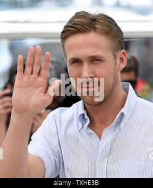 Ryan Gosling arriva a una foto chiamata per il film 'Lost River' durante la 67th annuale internazionale di Cannes Film Festival di Cannes, Francia il 20 maggio 2014. UPI/David Silpa Foto Stock