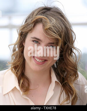 Adele Haenel arriva a una foto chiamata per il film "L'Homme qu'on aimait trop (In nome della mia figlia)' durante la 67th annuale internazionale di Cannes Film Festival di Cannes, Francia il 21 maggio 2014. UPI/David Silpa Foto Stock