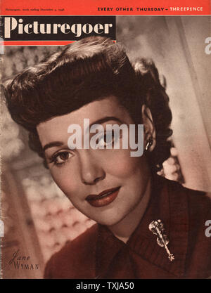 1948 Picturegoer magazine pagina anteriore attrice Jane Wyman Foto Stock