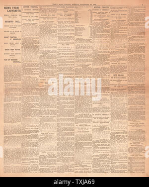 1899 quotidiano Daily Mail front page Guerra Boera Foto Stock