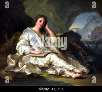 Penitente con il dessert - Comtesse de Mailly (1710-1751) 1743 da Jean Marc Nattier (1685-1766) Francia - Francese Foto Stock