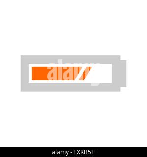 Icona della batteria in carica. flat illustrazione della carica della batteria icona vettore per il web mobile di estremità Illustrazione Vettoriale