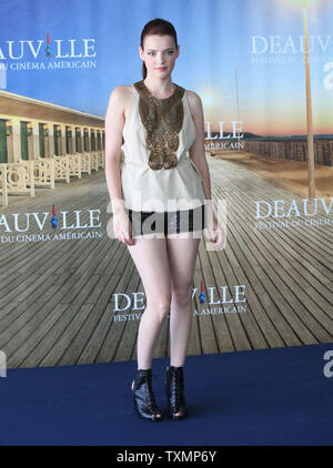 Roxane Mesquida arriva a un photocall per il film "Kaboom' durante la trentaseiesima American Film Festival di Deauville a Deauville, Francia il 5 settembre 2010. UPI/David Silpa Foto Stock