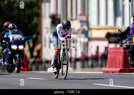 Il 25 giugno 2019 a Minsk, Bielorussia European Games 2019 Ciclismo - Strada: Alice Barnes Foto Stock