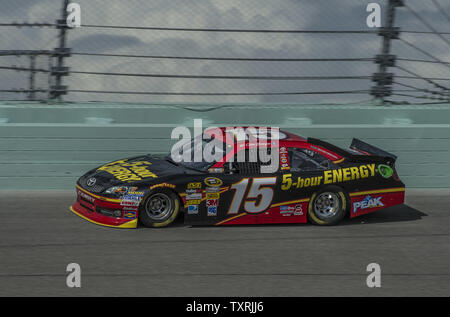 NASCAR Nationwide Series, campionato racer, Clint Bowyer, pratiche al Homestead-Miami Speedway a Homestead, Florida il 16 novembre 2012. .UPI/Joe Marino-Bill Cantrell Foto Stock