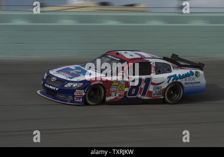 NASCAR Nationwide Series, campionato racer, Jason Bowles, pratiche al Homestead-Miami Speedway a Homestead, Florida il 16 novembre 2012. .UPI/Joe Marino-Bill Cantrell Foto Stock