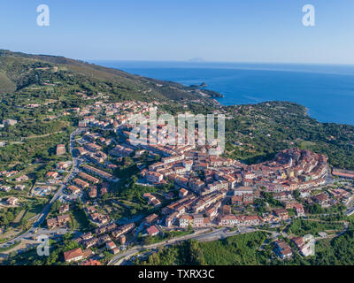 Paese di Capoliveri, Isola d'Elba. Toscana, Italia Foto Stock