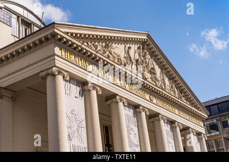 Théâtre Royal de la Monnaie (o la Monnaie) - Opera House, Bruxelles, Belgio. Foto Stock