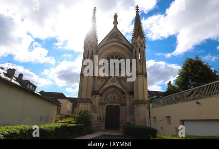 Neo cappella gotica di Saint-Joseph di Beauvais, Francia Foto Stock