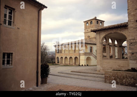 Antica residenza di campagna Palazzina Sabatelli 1630 ,Sant'Ippolito, Pesaro-Urbino,Marche,Italia Foto Stock