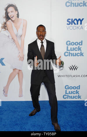 Attore Eddie Murphy arriva per la premiere del film commedia romantica "Buona fortuna Chuck,' a Los Angeles, il 19 settembre 2007. (UPI foto/Jim Ruymen) Foto Stock