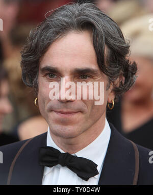 Daniel Day-Lewis arriva per l'ottantesimo annuale di Academy Awards il Kodak Theatre in Hollywood, la California il 24 febbraio 2008. (UPI foto/Terry Schmitt) Foto Stock