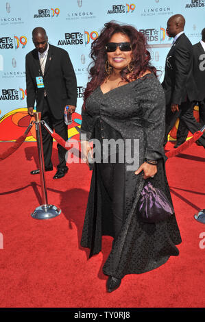 LOS ANGELES, CA. Giugno 28, 2009: Chaka Khan al 2009 BET Awards (Black Entertainment Television) presso lo Shrine Auditorium. © 2009 Paul Smith / Featureflash Foto Stock