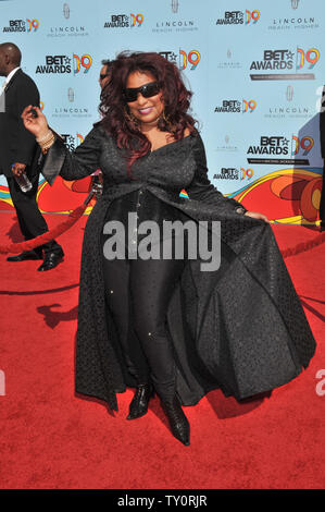 LOS ANGELES, CA. Giugno 28, 2009: Chaka Khan al 2009 BET Awards (Black Entertainment Television) presso lo Shrine Auditorium. © 2009 Paul Smith / Featureflash Foto Stock