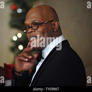 Attore e honoree Samuel L. Jackson arriva al ventitreesimo American Cinematheque Award gala di Beverly Hills, la California il 1 dicembre 2008. (UPI foto/Jim Ruymen) Foto Stock