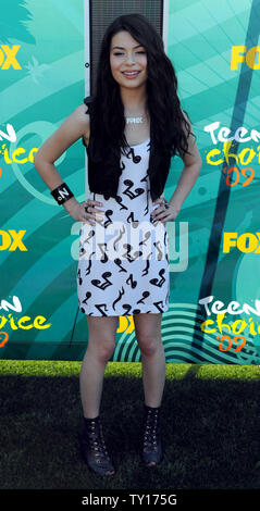 L'attrice Miranda Cosgrove arriva a Teen Choice Awards 2009 taping a Los Angeles il 9 agosto 2009. UPI/Jim Ruymen Foto Stock