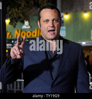 Vince Vaughn, un membro del cast in motion picture commedia "Coppie Retreat', frequenta la premiere del film a Los Angeles il 5 ottobre 2009. UPI/Jim Ruymen Foto Stock