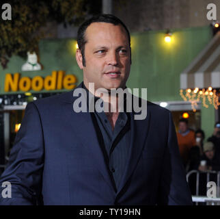 Vince Vaughn, un membro del cast in motion picture commedia "Coppie Retreat', frequenta la premiere del film a Los Angeles il 5 ottobre 2009. UPI/Jim Ruymen Foto Stock