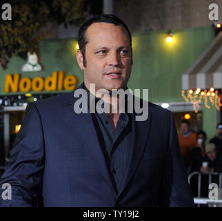 Vince Vaughn, un membro del cast in motion picture commedia "Coppie Retreat', frequenta la premiere del film a Los Angeles il 5 ottobre 2009. UPI/Jim Ruymen Foto Stock