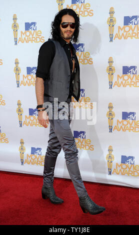 Attore Russell Brand arriva a 2010 MTV Movie Awards a Los Angeles il 6 giugno 2010. UPI/Jim Ruymen Foto Stock