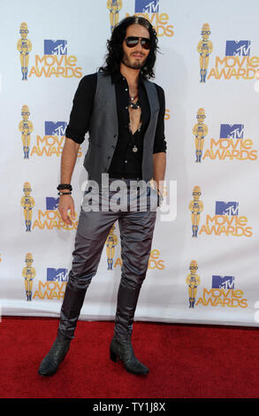 Attore Russell Brand arriva a 2010 MTV Movie Awards a Los Angeles il 6 giugno 2010. UPI/Jim Ruymen Foto Stock