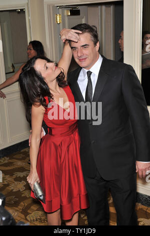 LOS ANGELES, CA. Febbraio 17, 2009: Kristin Davis & Chris Noth alla undicesima edizione del costume Designers Guild Awards al Four Seasons Beverly Wilshire Hotel Beverly Hills © 2009 Paul Smith / Featureflash Foto Stock