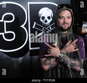 Membro del cast Bam Margera assiste la premiere del motion picture commedia d'azione documentario "Jackass 3D' a Grauman's Chinese Theater nella sezione di Hollywood di Los Angeles il 13 ottobre 2010. UPI/Jim Ruymen Foto Stock