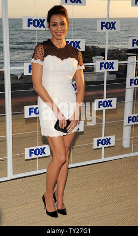 L'attrice Michaela Conlin arriva per il Fox All-Star party a Gladstone in Pacific Palisades, la California il 5 agosto 2011. UPI/Jim Ruymen Foto Stock