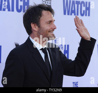 Sarà forte, un membro del cast in motion picture sci-fi commedia "guardia", assiste la premiere del film in corrispondenza di Grauman's Chinese Theater nella sezione di Hollywood di Los Angeles il 23 luglio 2012. UPI/Jim Ruymen Foto Stock