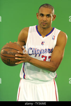 Los Angeles Clippers' Grant Hill pone per le foto a La Clippers Media Day a Los Angeles il 28 settembre 2012. UPI/Lori Shepler Foto Stock