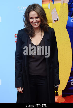 L'attrice Amy Brenneman assiste la premiere del motion picture sci-fi commedia "Piovono polpette 2' al Regency Village Theater di Westwood sezione di Los Angeles il 21 settembre 3013. UPI/Jim Ruymen Foto Stock