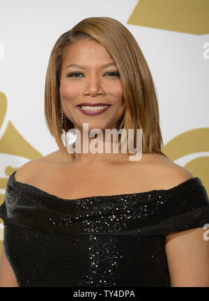 Attore Queen Latifah appare dietro le quinte 56th Annual Grammy Awards a Staples Center a Los Angeles il 26 gennaio 2014. UPI/Fil McCarten Foto Stock