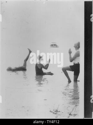 Roosevelt e Mansuel Crosby e Oswald Mosley in Florida Foto Stock