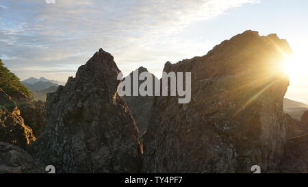 Sunrise su Mt. Ellinor Foto Stock