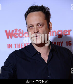 Attore Vince Vaughn assiste la premiere del motion picture commedia "Il matrimonio e la suoneria' a TCL teatro cinese nella sezione di Hollywood di Los Angeles il 6 gennaio 2015. Foto di Jim Ruymen/UPI Foto Stock