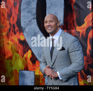 Membro del cast Dwayne Johnson assiste la premiere del film thriller di 'San Andreas' a TCL teatro cinese nella sezione di Hollywood di Los Angeles il 26 maggio 2015. Trama: a seguito di un forte terremoto in California, un rescue-pilota del trinciatore fa un viaggio pericoloso attraverso il membro al fine di salvare la sua estraniati figlia. Foto di Jim Ruymen/UPI Foto Stock