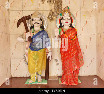 Hind divinità: Signore Shiva, Rama, Krishna Durga, nove divinità Foto Stock