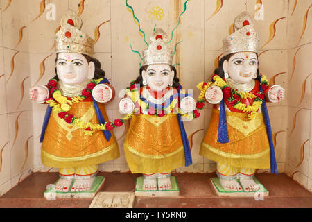 Hind divinità: Signore Shiva, Rama, Krishna Durga, nove divinità Foto Stock